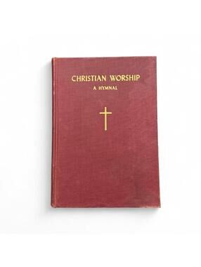 Vintage 1940 Christian Worship A Hymnal Hardcover book.